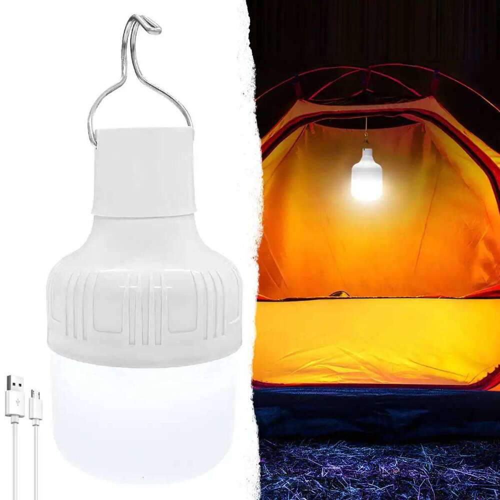 Camping Light 3 Modes USB Rechargeable LED Portable Hanging Flashlight For Outdoor Tent Lamp Emergency Lantern S260302