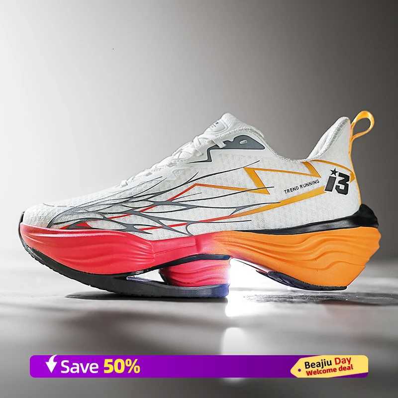 Marathon Carbon Plate Air Running Shoes Breathable Lightweight Womens Comfortable Athletic Nonskid Sneakers K260303