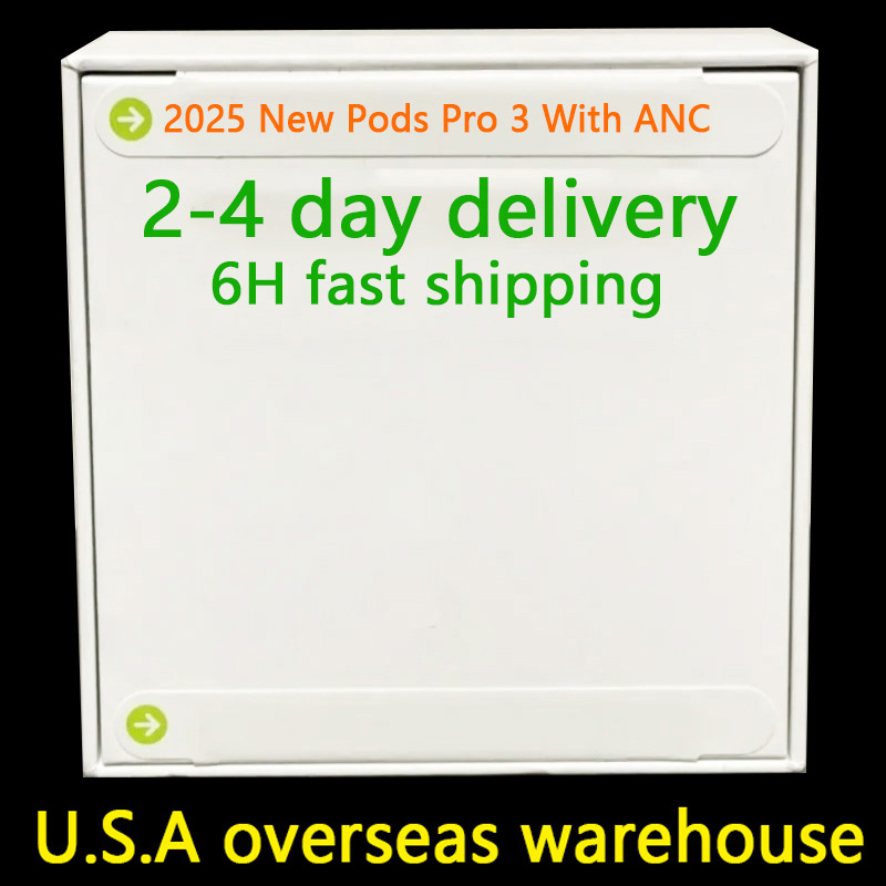 2025 New Pods Pro 3 ANC USB C tws earbuds Pods 4th Gen headphones TWS Wireless Bluetooth Earphones Pods Pro6 Earbuds Earphone Handfree Headset For Xiaomi iPhone Phone