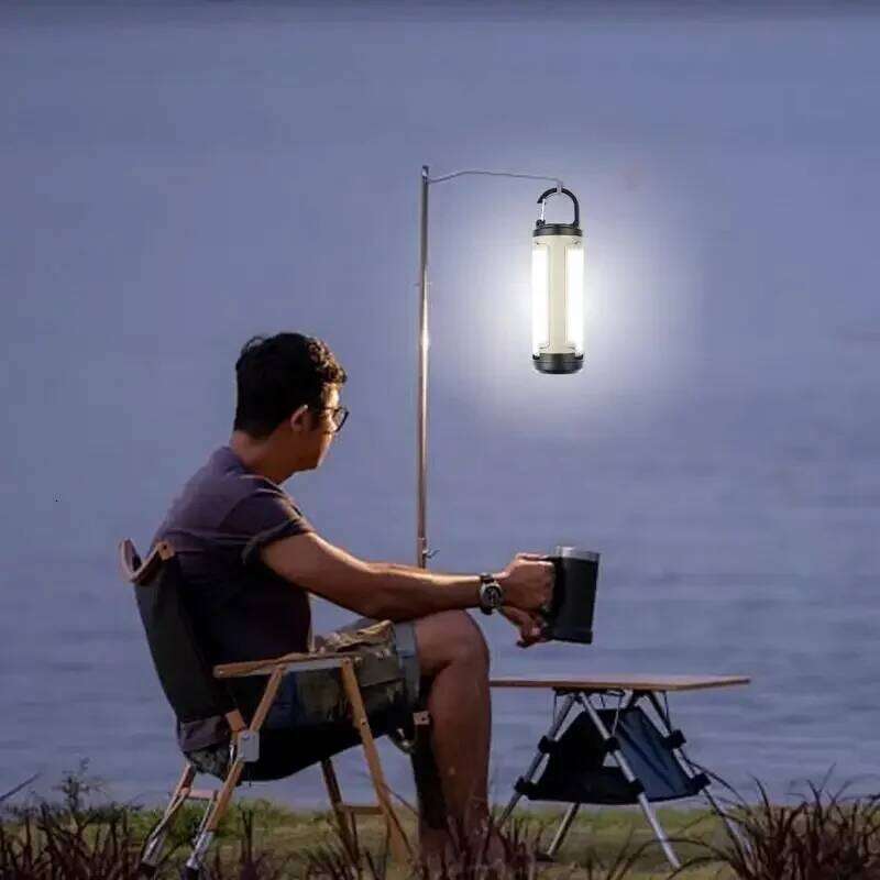 Portable Camping Lantern LY23 6 Modes Adjustable Brightness Hanging Foldable 1200mAh Emergency Light Outdoor S260302