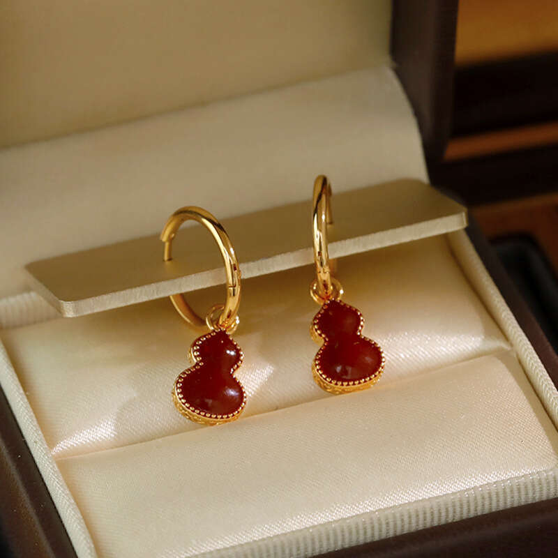 Double-sided Gourd Earrings For Women Natural Shell Earrings Hot-selling Ear Accessories