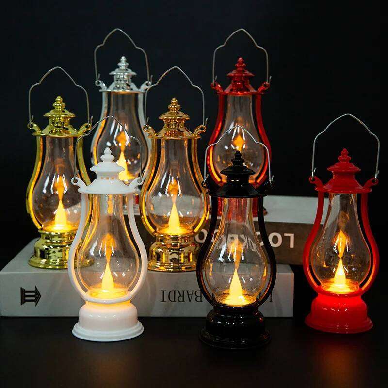 Led Retro Oil Lamp Portable Wind Light Electronic Candle Lamps Bedroom Living Room Decoration Kerosene Lights S260302
