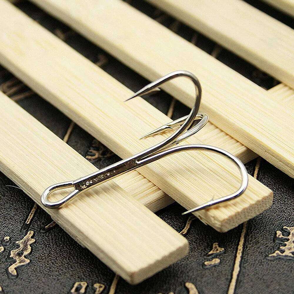 5Pcs Large Treble Fishing Hooks Saltwater Snagging Big Game treble Shark Tuna Jig Triple Anchor Fish hooks 4/0-10/0 Z260228