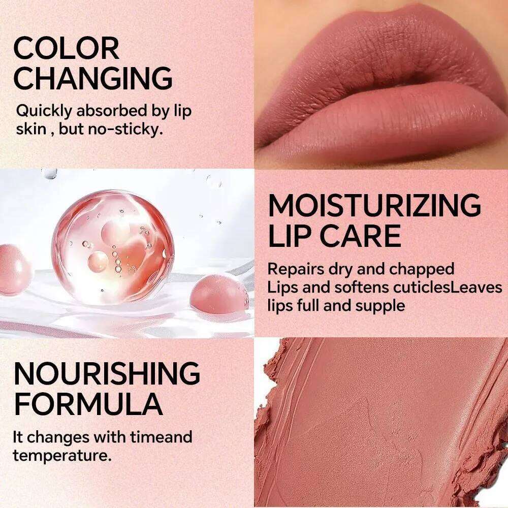 Non Stick Cup Cream Lipstick, Long Lasting Matte Lip Gloss, Waterproof And Easy To Apply Makeup H260302