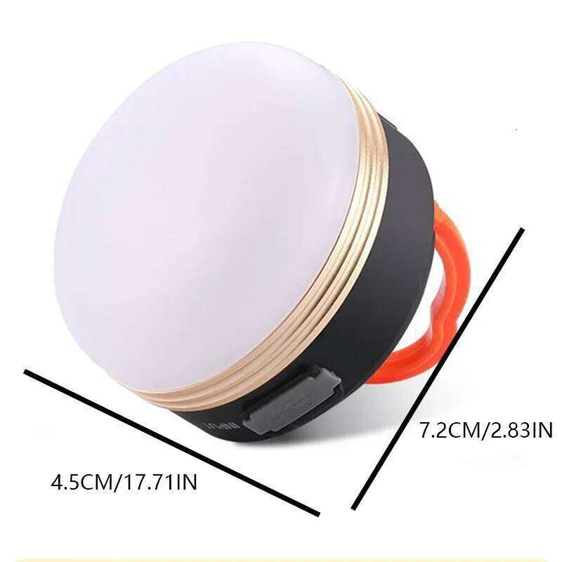 1800mAh USB Rechargeable Portable Flashlight Camping Equipment Lights LED Lantern Table Lamp Outdoor Hiking Night Hanging S260302