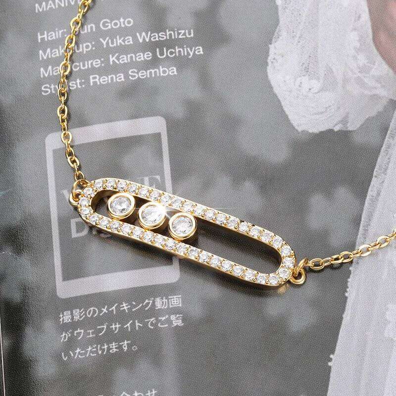 G&D Arab Design 3 Dot Beads Bar Charm Bracelet&Bangle Pave AAA Zircon Stainless Steel Bracelet for Women Luxury Jewelry C260303