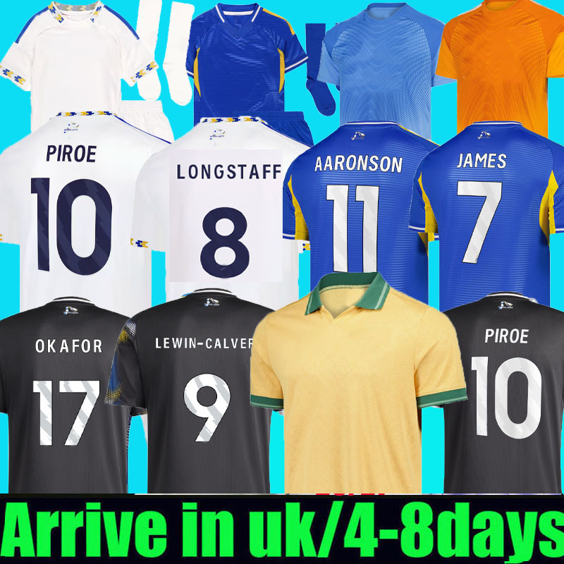 Okafor 25 26 Calvert Lewin Piroe Soccer Jerseys Home Away third 2025 2026 Longstaff Leeds SUMMERVILLE james Football Shirt Men Kids kits Georginio GNONTO fans player