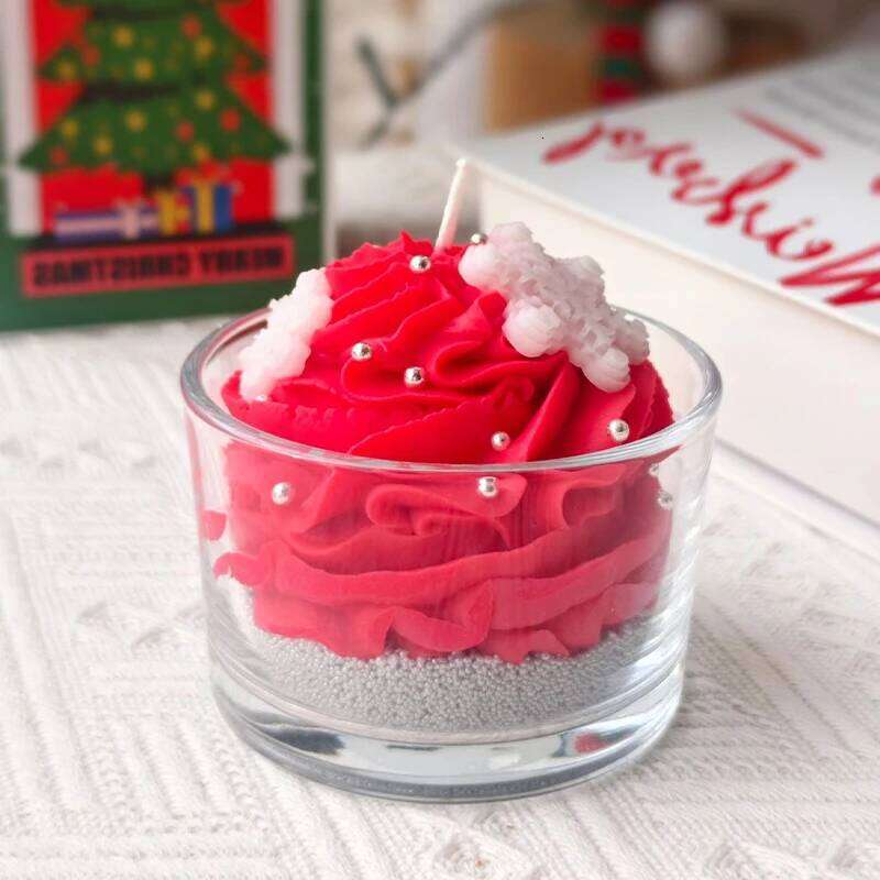 Handmade Christmas Scented Soy Wax Candles Snowflake-Shaped Creative Home Decor Fragrance Gifts W260303
