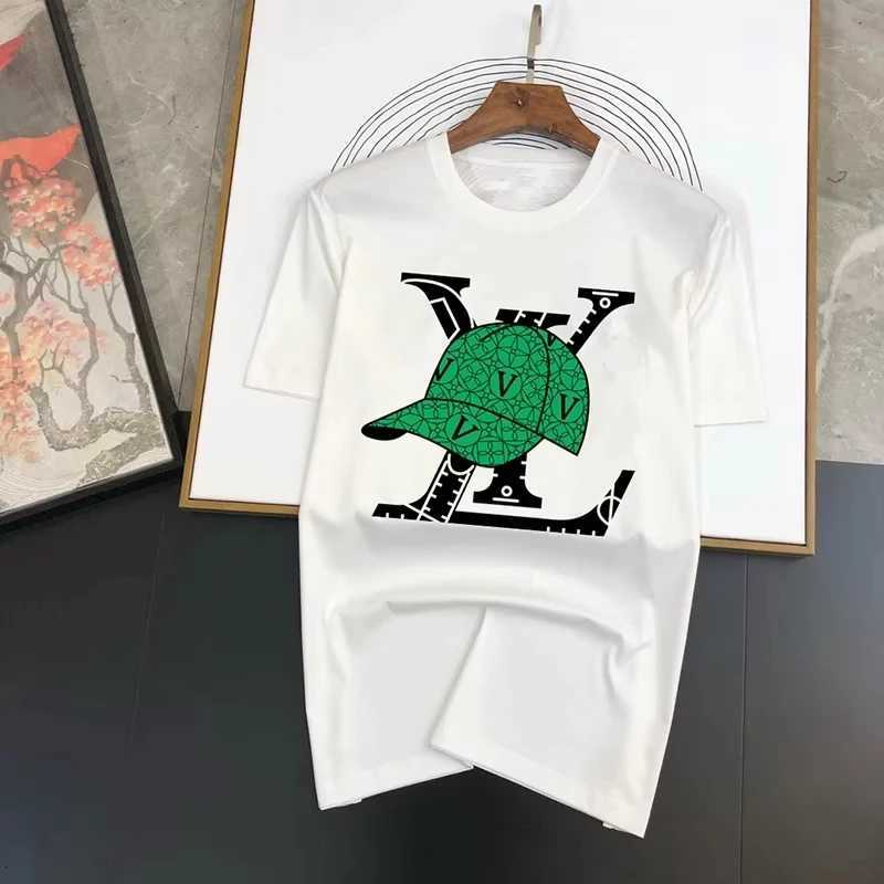 T-shirt 2026 Summer Brand Cotton Printed Short Sleeve For Men Women High-end Fashion TopT260303