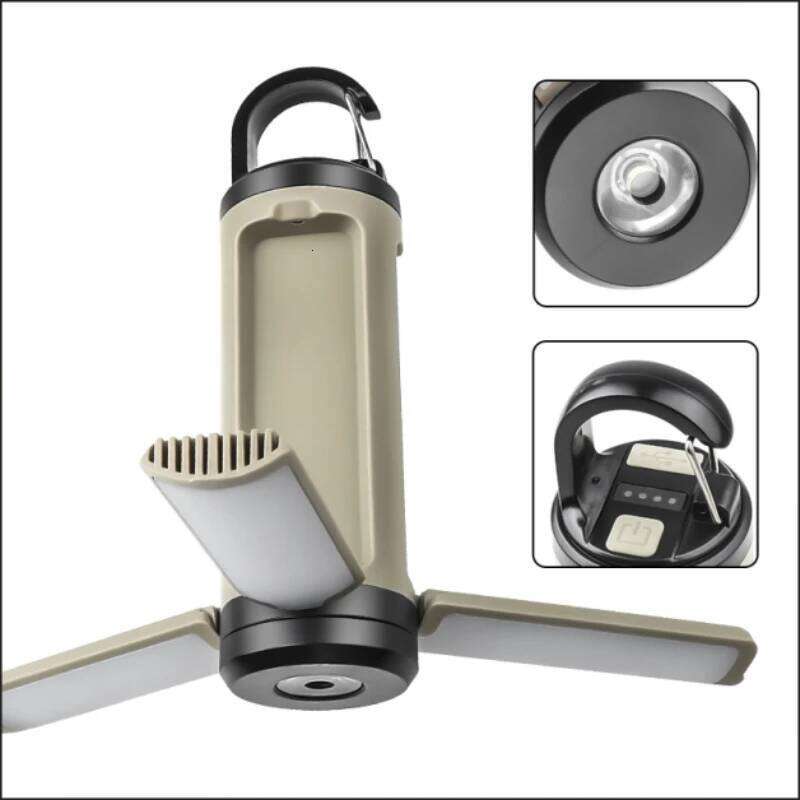 Portable Camping Lantern LY23 6 Modes Adjustable Brightness Hanging Foldable 1200mAh Emergency Light Outdoor S260302