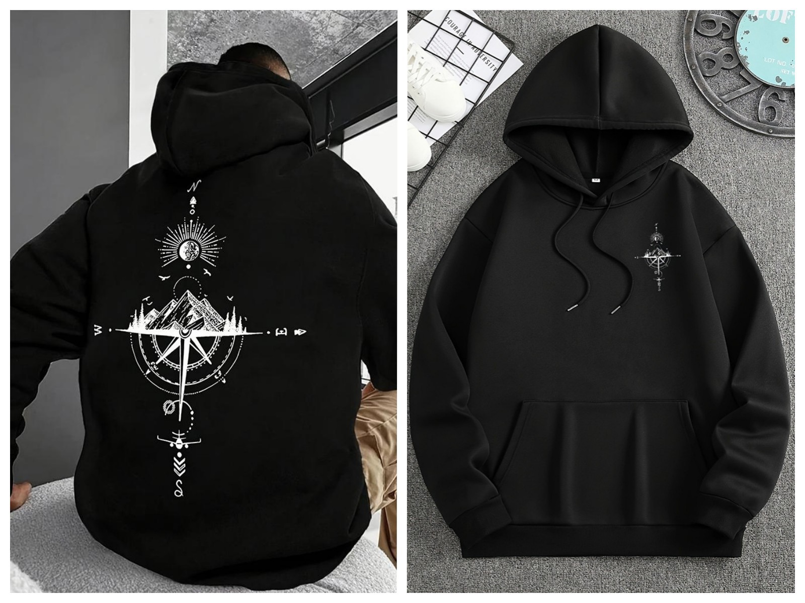 American Vintage Trend Pullover Hoodie For Men 2026 Spring Autumn New Loose High Street Casual Versatile Top