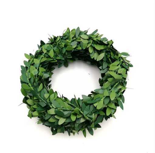 Simulated PVC Leaf Wire Vine Handmade Wreath Green Leaf Accessories 7.5m Christmas Cake Decoration Material C251126