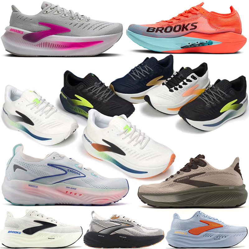 Brookes brookshoes Running Shoes Designer Outdoor Sneakers men women Glycerin Max 2 21 22 Launch Adrenaline GTS Hyperion Elite Ghost 17 Mens Trainers Tennis