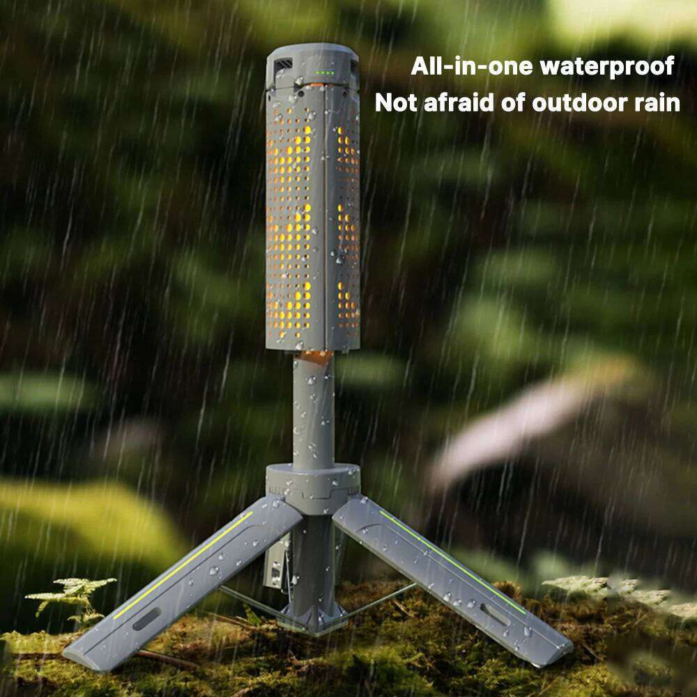 Rechargeable Outdoor Portable Hiking Fishing Flashlight Telescoping Lantern Telescopic Camping Light S260302