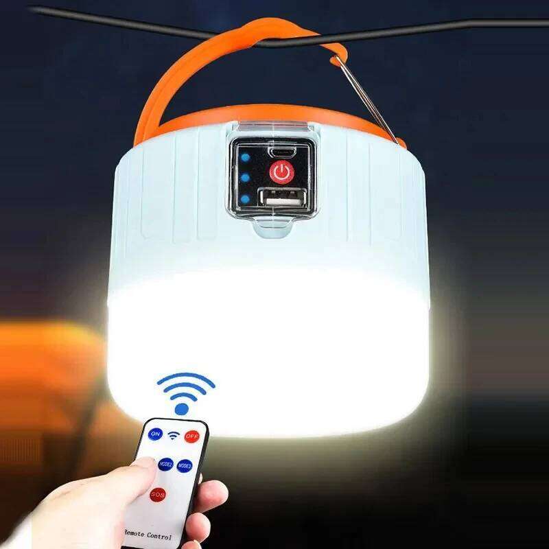 Outdoor Solar LED USB Rechargeable Tent Portable Lanterns Emergency Lights For Fishing Barbecue Camping Lighting S260302