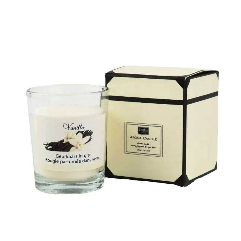 Scented Aromatic Guest Gift Lot Wedding Candles White In Glass Jars Luxury Candle For Home Decor W260303