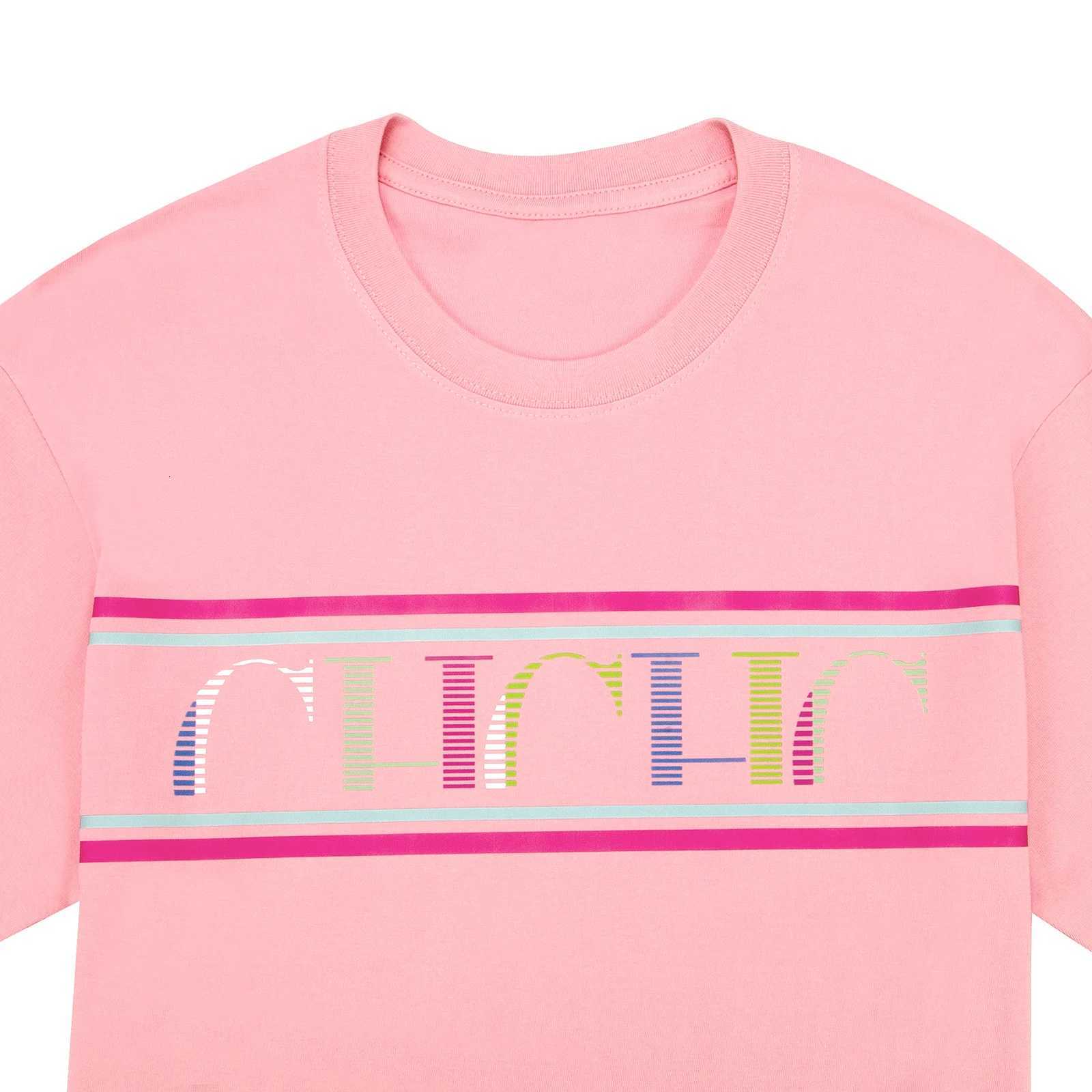 T-shirt Fashion Pure Cotton Round Neck Letter Design Unisex Commute Versatile Classic TopT260303