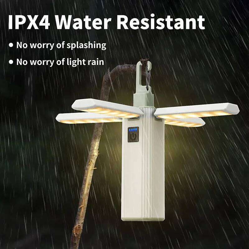 Outdoor Multifunctional LED Camping Light Portable Tent Hang Lights 2000mAh USB Rechargeable Folding Flashlight Emergency Lamp S260302