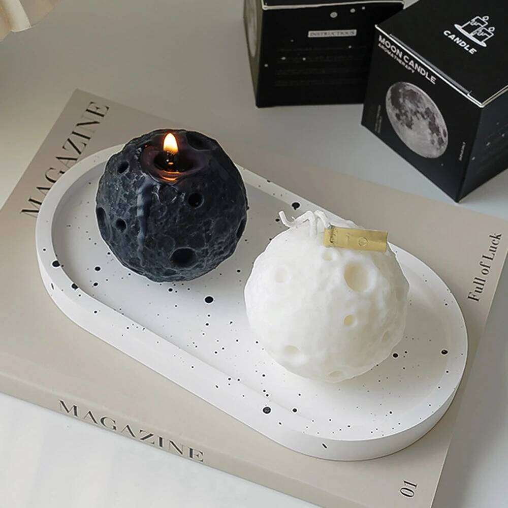 Creative Lunar Shape Scented Candles Home Decor Candle For Party Birthday Room Decoration Gift W260303