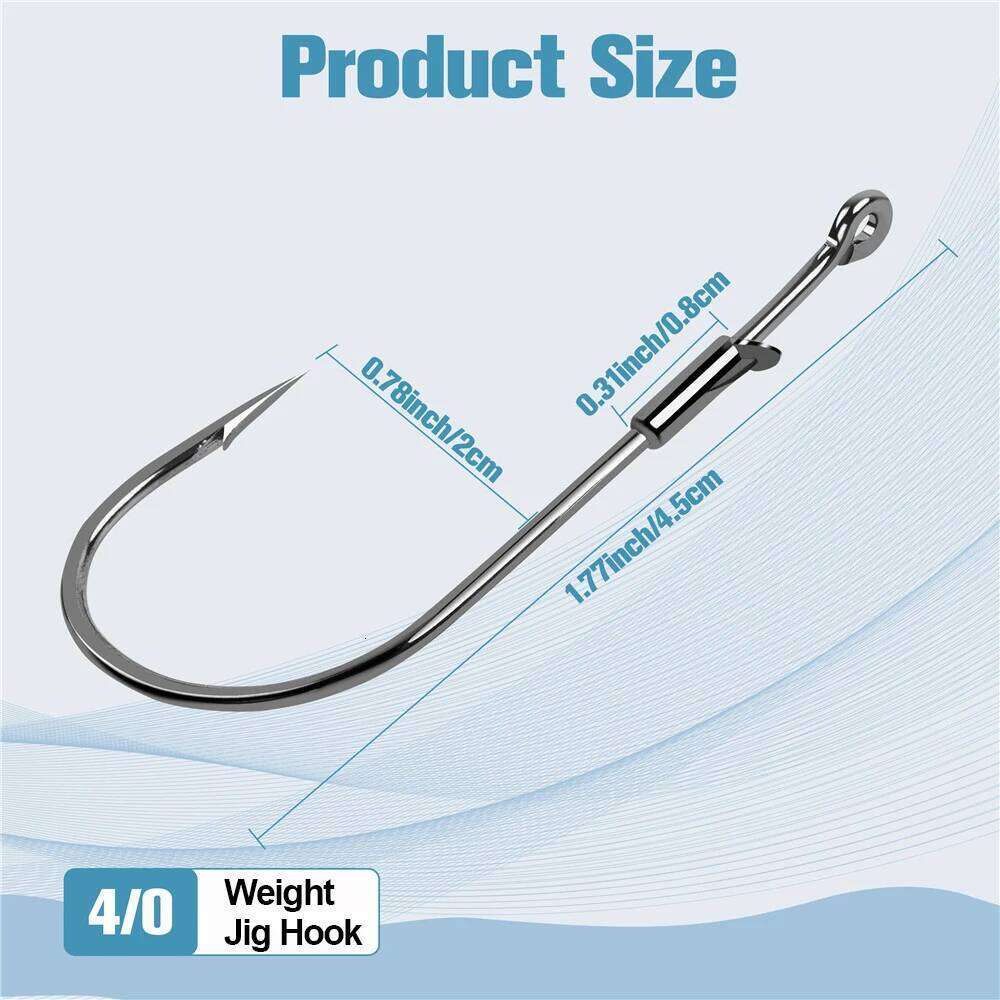 10Pcs Baitholder Texas Rig Fishing jig Hooks reinforced Sharp Barbed worm hooks for Bass Trout lure fishing Z260228