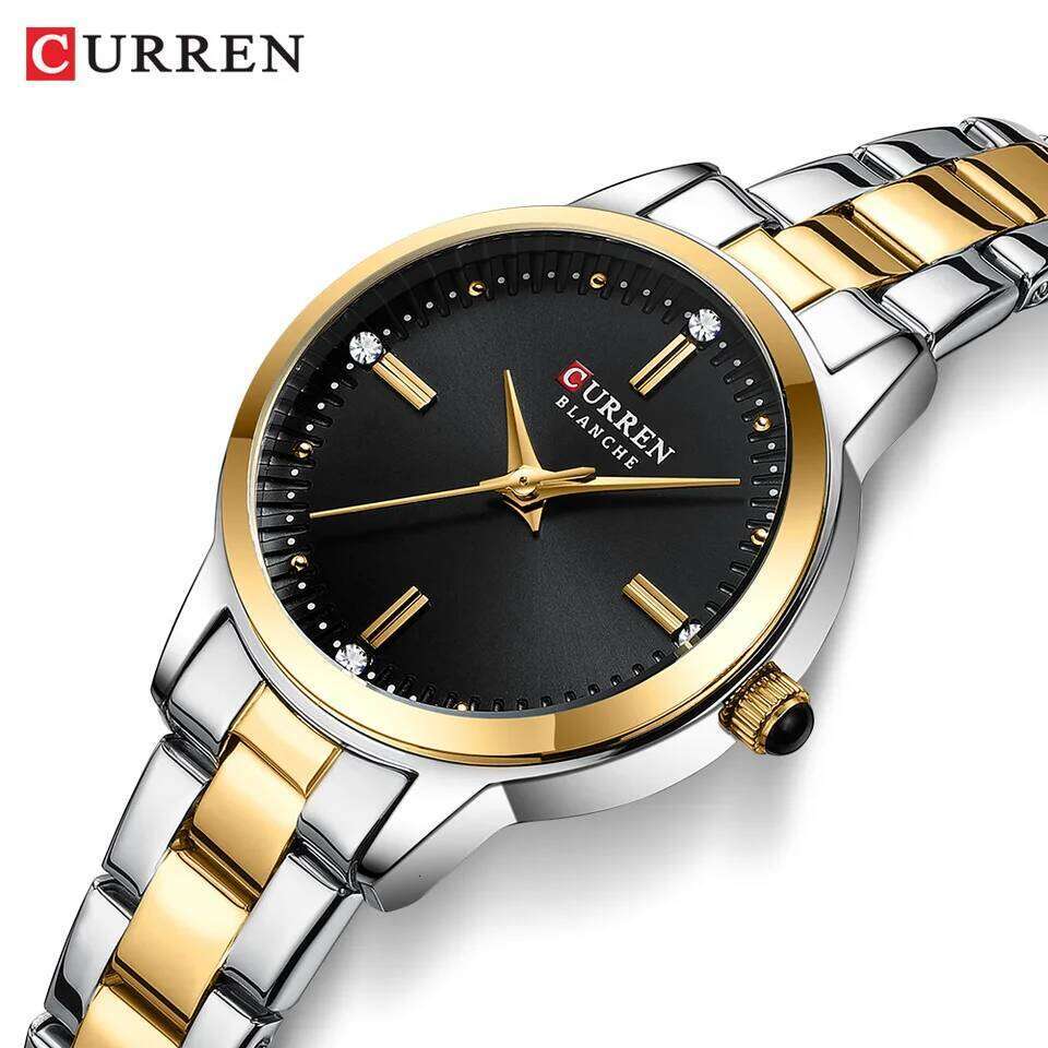CURREN Women's Watches Fashion Original Quartz Wrist Watch for Ladies Roman Dial Dazzling Diamond Waterproof Luminous Luxury New XJ260303