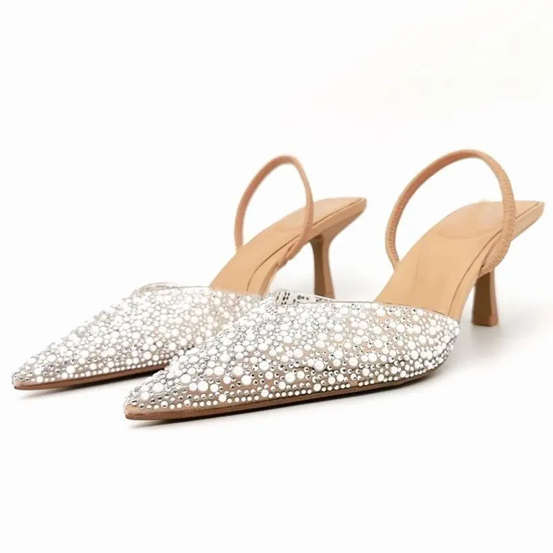 Zaraly Luxury Designer shoes Summer New Women's Shoes Fairy Super Soft Heel Princess Outing Style Super Fairy High Heels sandals