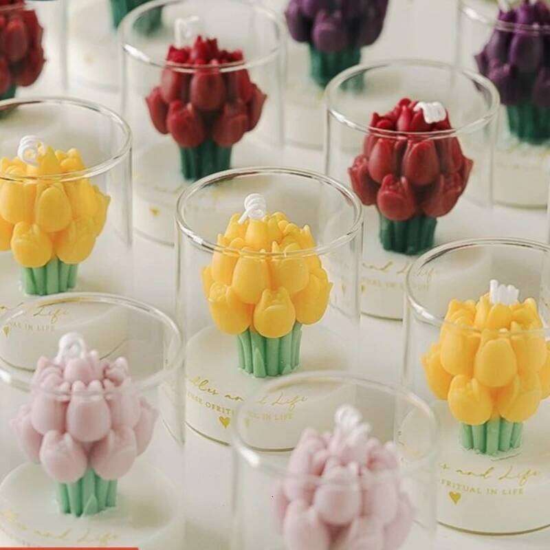 Vintage Aromatherapy Candles, Soy Wax Jars, Flower Fragrance Candle, Birthday Gifts for Wedding Ceremony, Home Decoration W260303