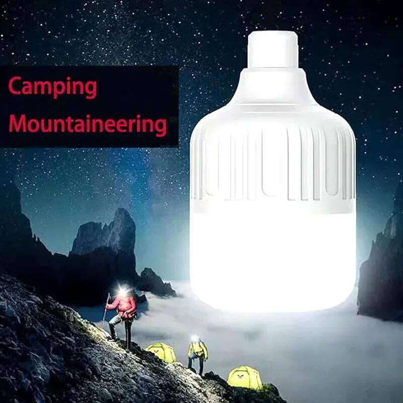 USB Rechargeable LED Lamp Outdoor Bulbs 60W Emergency Light Hook Up Camping Fishing Portable Lantern Night Lights S260302