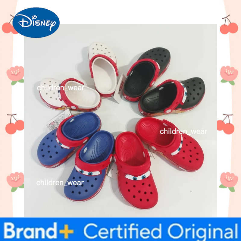 Disney Lightning Mcqueen Red 95 Car Luminous ChildrenS Slippers Black White Blue Sandals Breathable Wear-Resistant No H260303