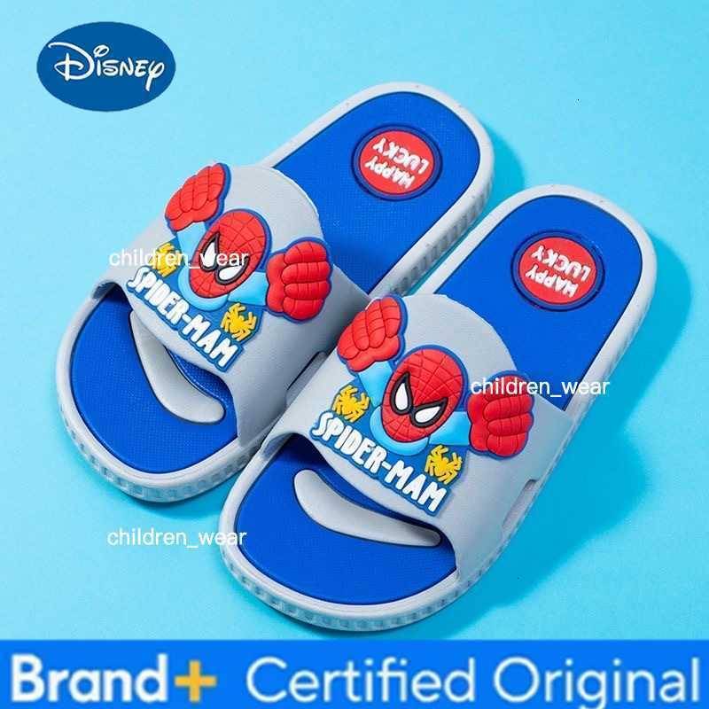 Disney Childrens Slippers Cartoon Boys Summer Home Shoes Boys Sandals Waterproof Anti-slip Kids Garden Shoes Size 24-39 H260303