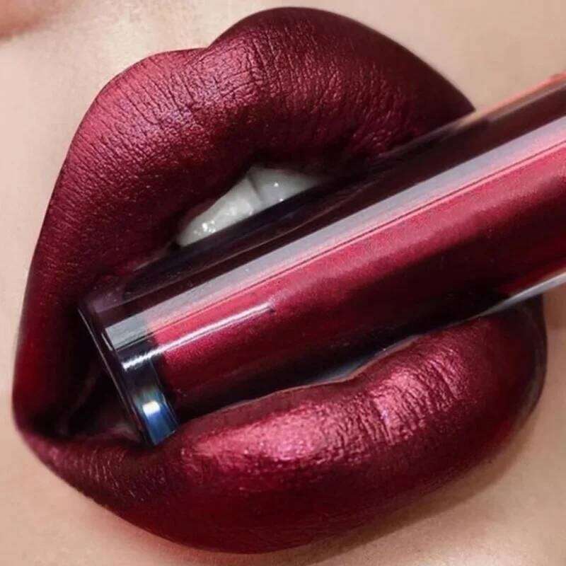 Matte Liquid Lipstick Waterproof Long Lasting 24 Hours Non-Stick Cup Shimmer Glitter Gloss Women Lip Tint Makeup Cosmetics H260302