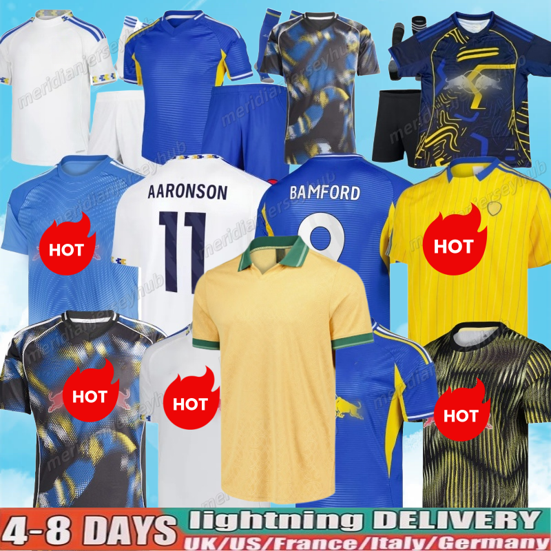 25 26 Leeds Unitedd fans player AMPADU Llorente leeds football shirt Soccer Jerseys STRUIJK RODON ROTHWELL BAMFORD PIROE AARONSON MATEO JOSEP Kids Kit 2025 2026