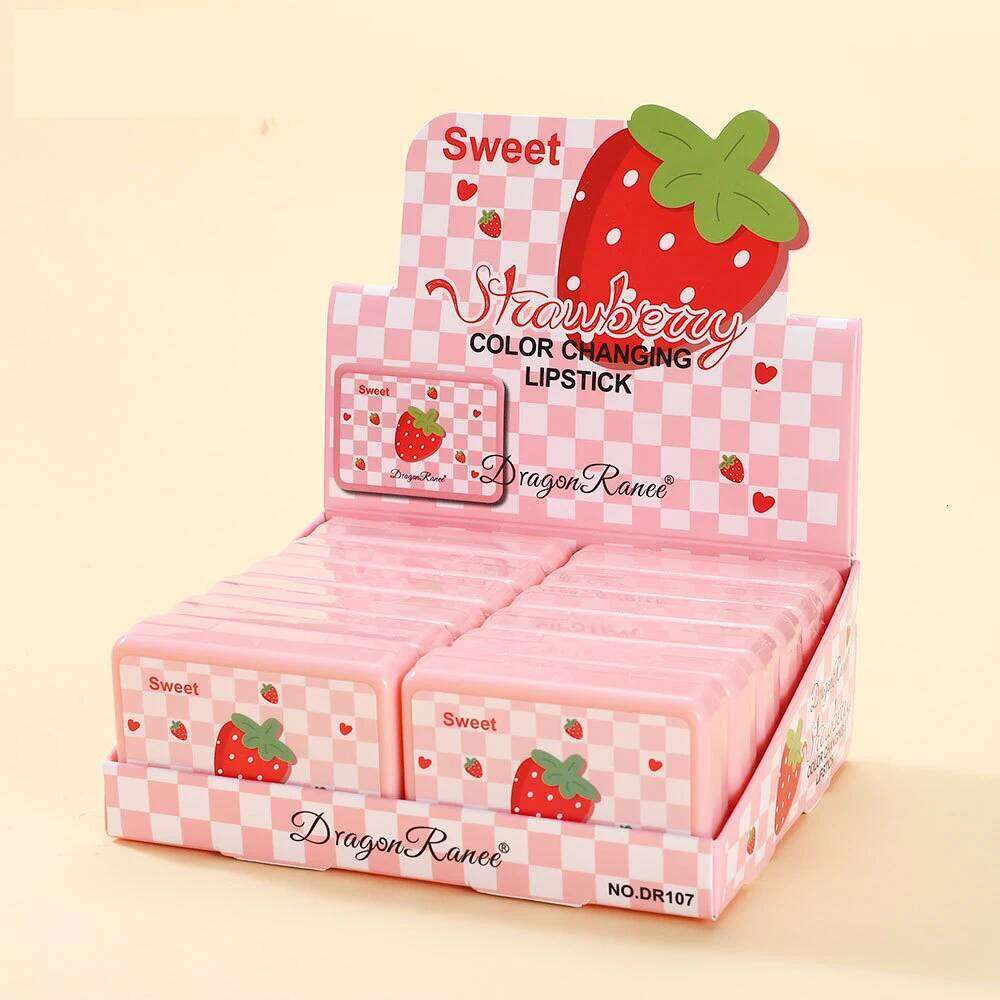 Cute 5pcs Temperature Color Changing Gift Cosmetics Mini Lipstick Set fruit flavor Lipgloss Makeup for Women Girl H260302