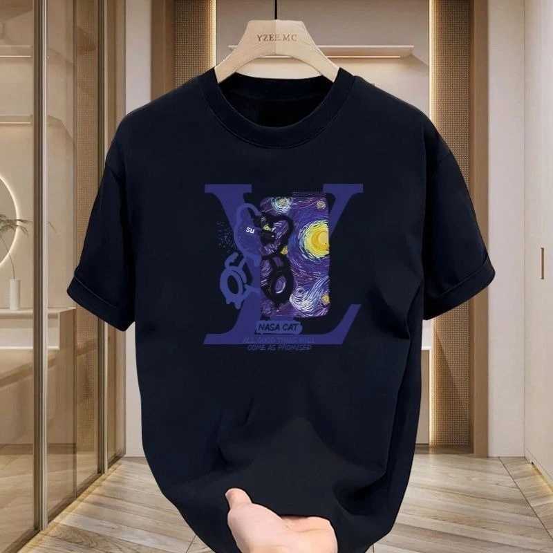 T-shirt 2026 Spring Summer New Men's Fashion Casual Trendy Brand Round Neck Cotton TopT260303