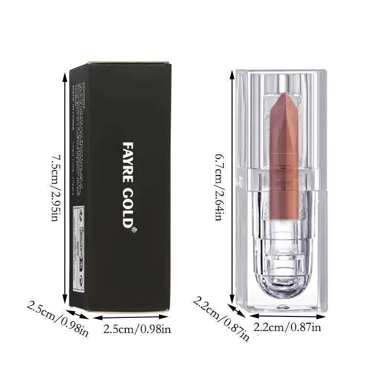 Orange Lipstick Glaze Silky Smooth Matte Gloss Carrot Bright Color Lasting Lip Stick Sexy Women Cosmetics Makeup Product H260302