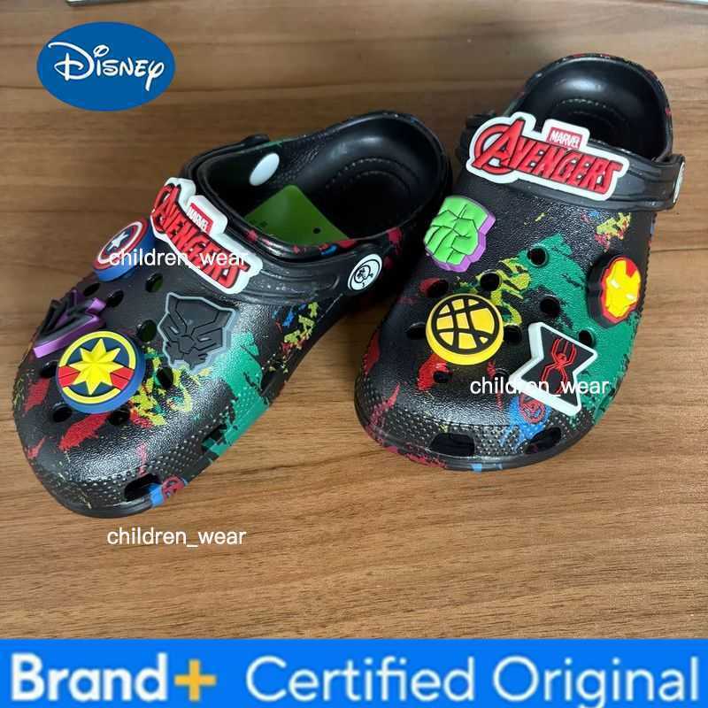 Disney Hot In Stock Avengers Anime Surrounding Shoes Slippers Boy Girl Avengers Anti Slip Anti Odor Beach Sandals Birthday Gift H260303