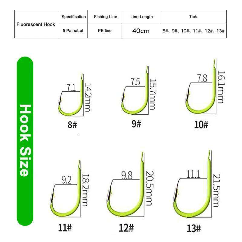 5 Pairs/Lot Double Barbed Carbon Steel Fishing Hook with PE Line Anti-winding Bighead Carp Anti-tangle Explosion Hooks Z260228