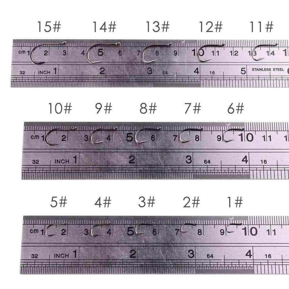 100pcs/ Box Japan Izu Fish High Carbon Steel Barbed In Fly Hook Worm Pond Fishing Bait Holder Jig Hole Pesca Hooks Z260228