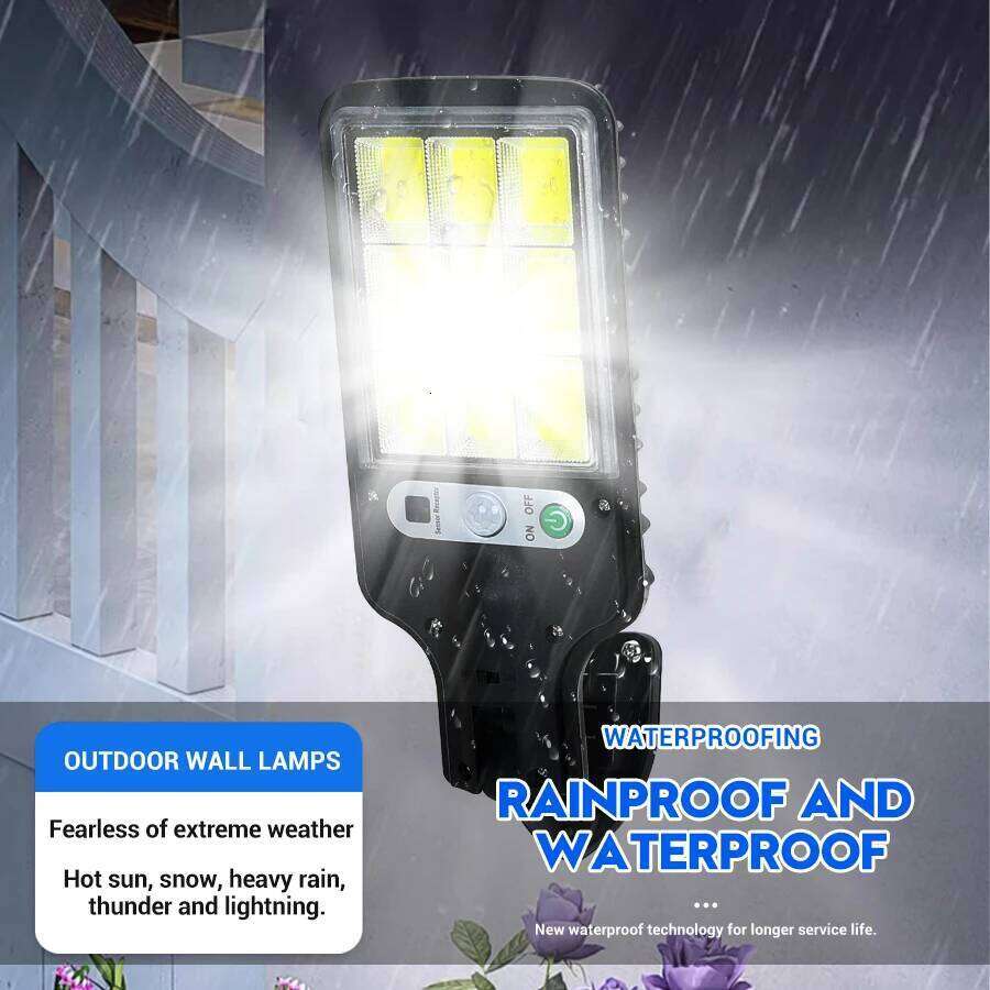 Powerful Solar Outdoor Led Wall Lamp USB Rechargeable Human Body Induction Garden Courtyard Terrace Garage Door Street Lighting S260302
