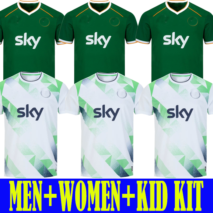 men women kids kit 26 27 Ireland Home Green Soccer Jerseys Kit DOHERTY DUFFY St.Patrick's Day 2026 2027 White Tops Tee Egan BRADY KEANE Hendrick McClean Football Shirt