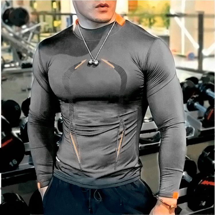 2026 Luxury Brand Designer Clothing Summer Men's Fitness Sports Training Breathable Short Sleeve European Size Quick-Dry Shirt Men's Fashion