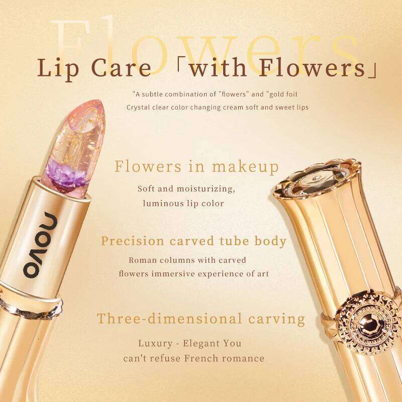 Jelly Crystal Lipstick, Long Lasting Nourishing Moisturizing Anti-Chapped Balm, Temperature Color Changing Lip Gloss H260302