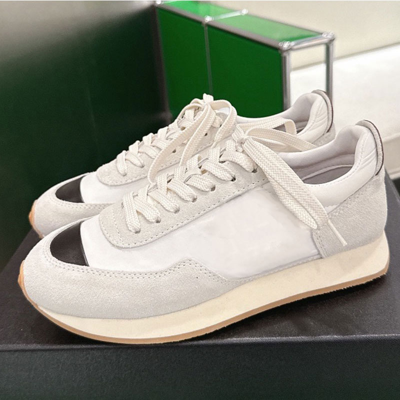 Women Sneakers Luxury Brand Lady Casual Shoes Comfortable Soft Bottom Womens Casual Shoes Calf Leather Surface Non slip Rubber Sole Top Quality