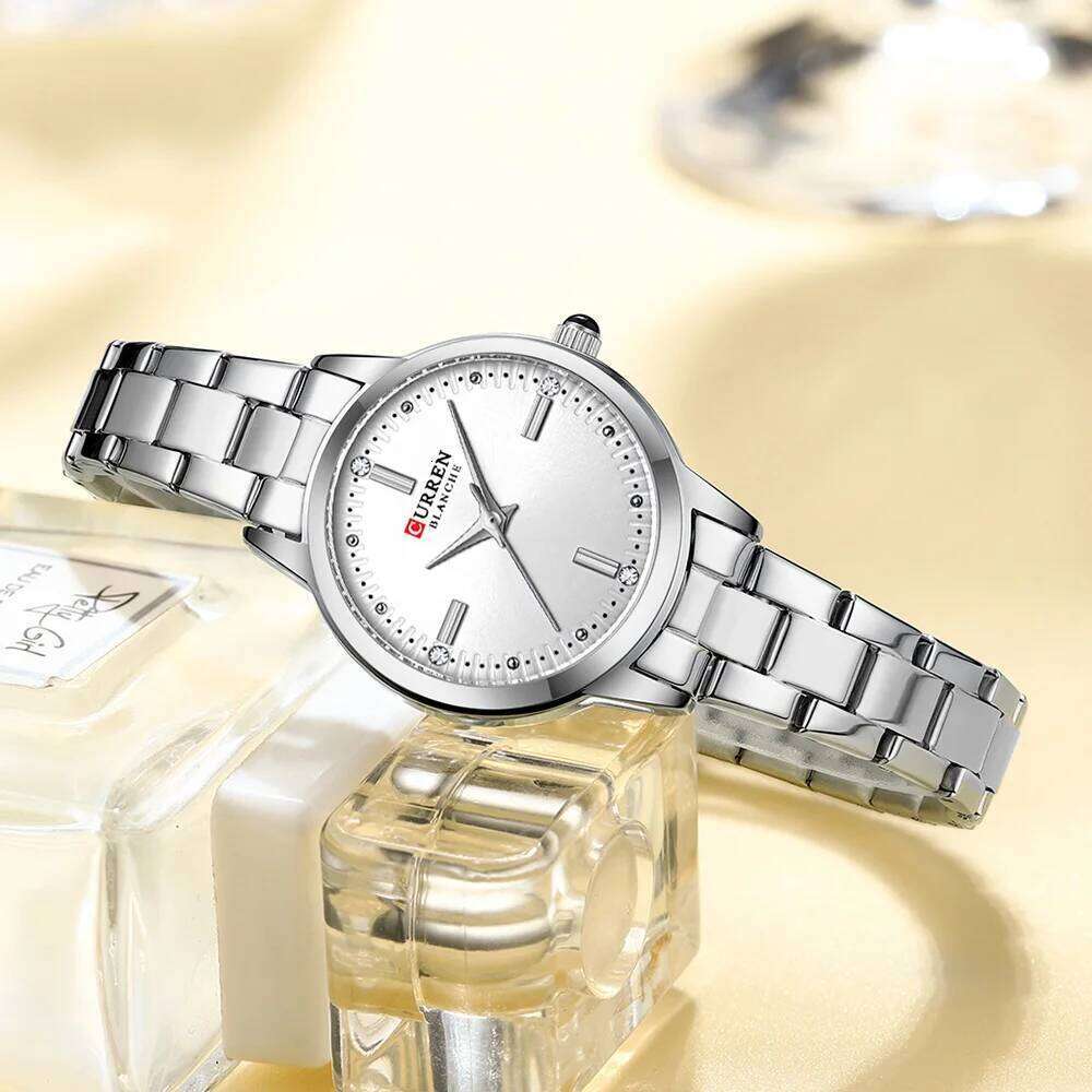 CURREN Original Quartz Watch for Women Fashion Elegant Ladies Watches Stainless Steel Waterproof Women's Wristwatch XJ260303