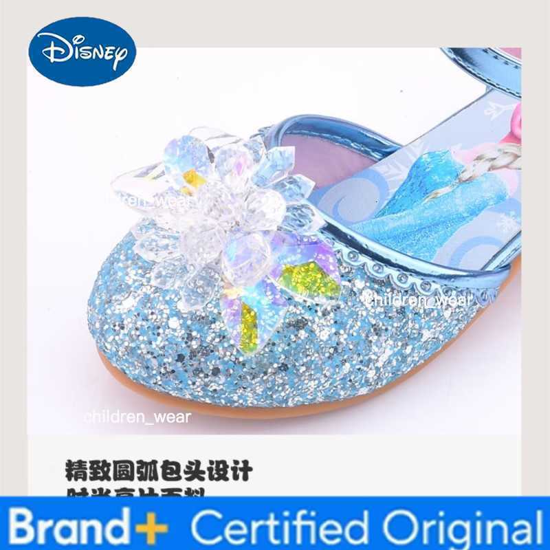 Disney Frozen Aisha Girls High Heel Shoes Princess Dance Shoes Baby Girls Fashion Crystal Shoes Elsa Sandals Party Fashion sandals H260303