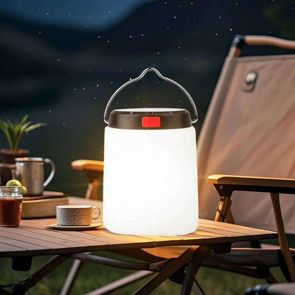 800mAh Solar LED Camping Lantern, Waterproof Emergency Light with 3 Modes for Outdoor Tent Power Outage S260302