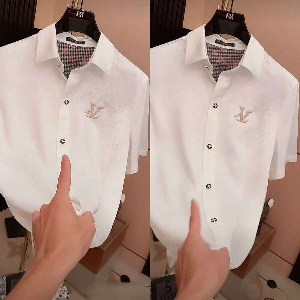 2026 Summer New Versatile Casual Comfortable Top, Short-Sleeve Business Fashion Light Luxury Old Money Style Shirt