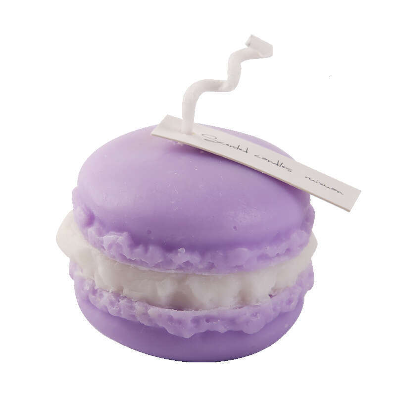 Macaron Scented Wholesale Wedding Fragrance Small Gift Handmade Cross-Border Smokeless Realistic Design Candle W260303