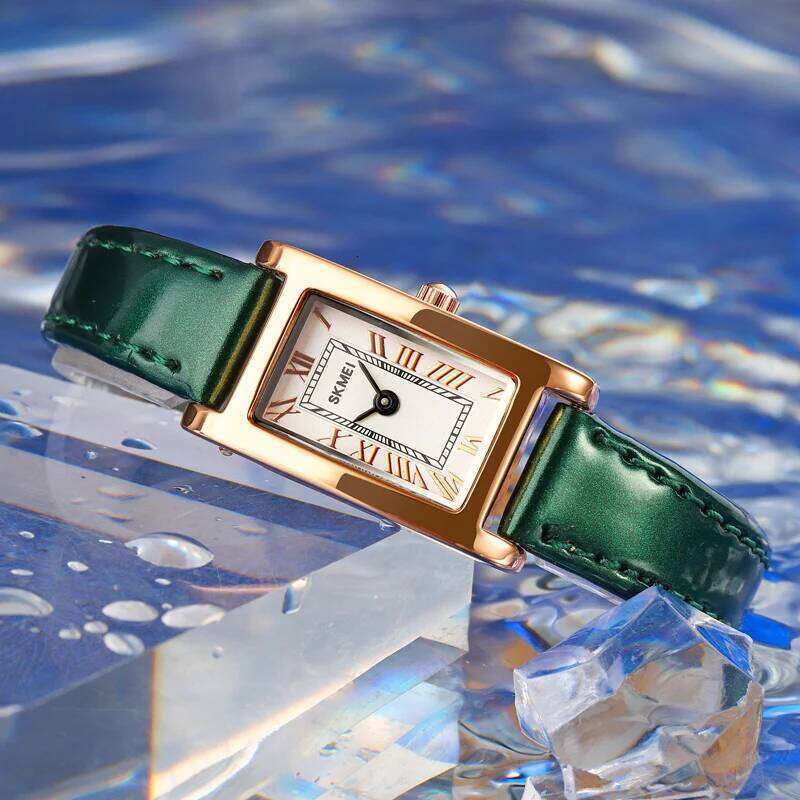 SKMEI Female Fashion Elegance Watches Ladies Wristwatches Romantic Style Waterproof Quartz Leather Strip Watch Relogio Feminino XJ260303