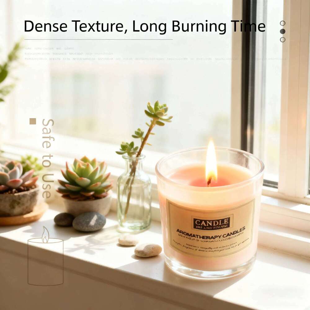 Aromatherapy Candles Smokeless Colorful Set, Home Decor Scented Jar Candles, Romantic Birthday Wedding Party Favor Gift, Relaxin W260303